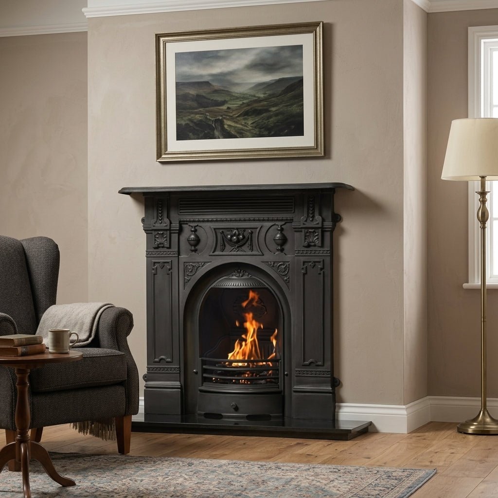 Carron Victorian Cast Iron Fireplace Surround in Full Polish