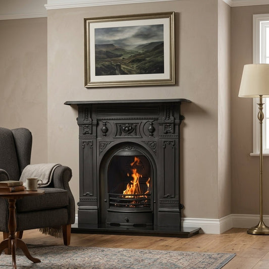 Carron Victorian Cast Iron Fireplace Surround in Full Polish