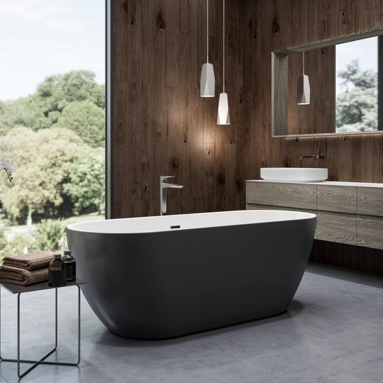 Charlotte Edwards Belgravia Double Ended Oval Freestanding Bathtub in Gloss White