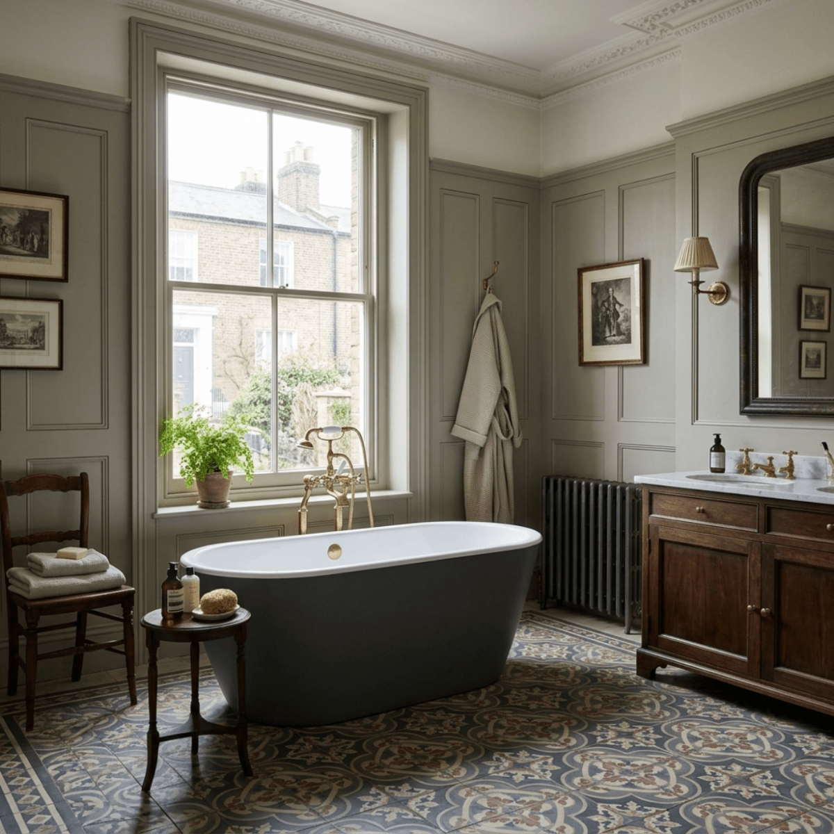 Charlotte Edwards Belgravia Double Ended Oval Freestanding Bathtub in Gloss White