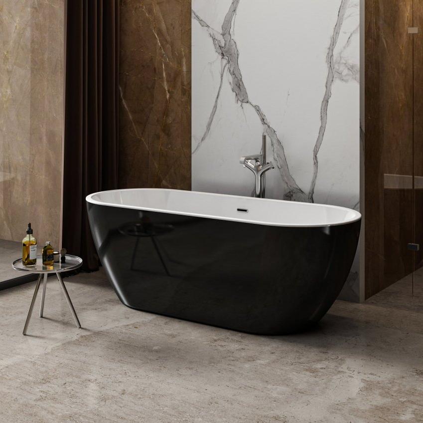 Charlotte Edwards Belgravia Double Ended Oval Freestanding Bathtub in Gloss White