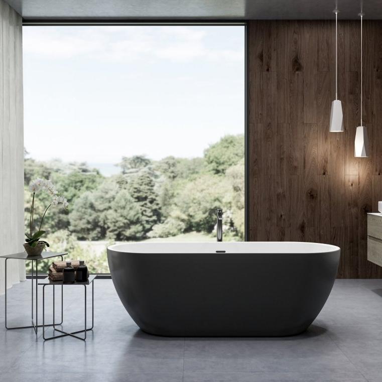 Charlotte Edwards Belgravia Double Ended Oval Freestanding Bathtub in Gloss White