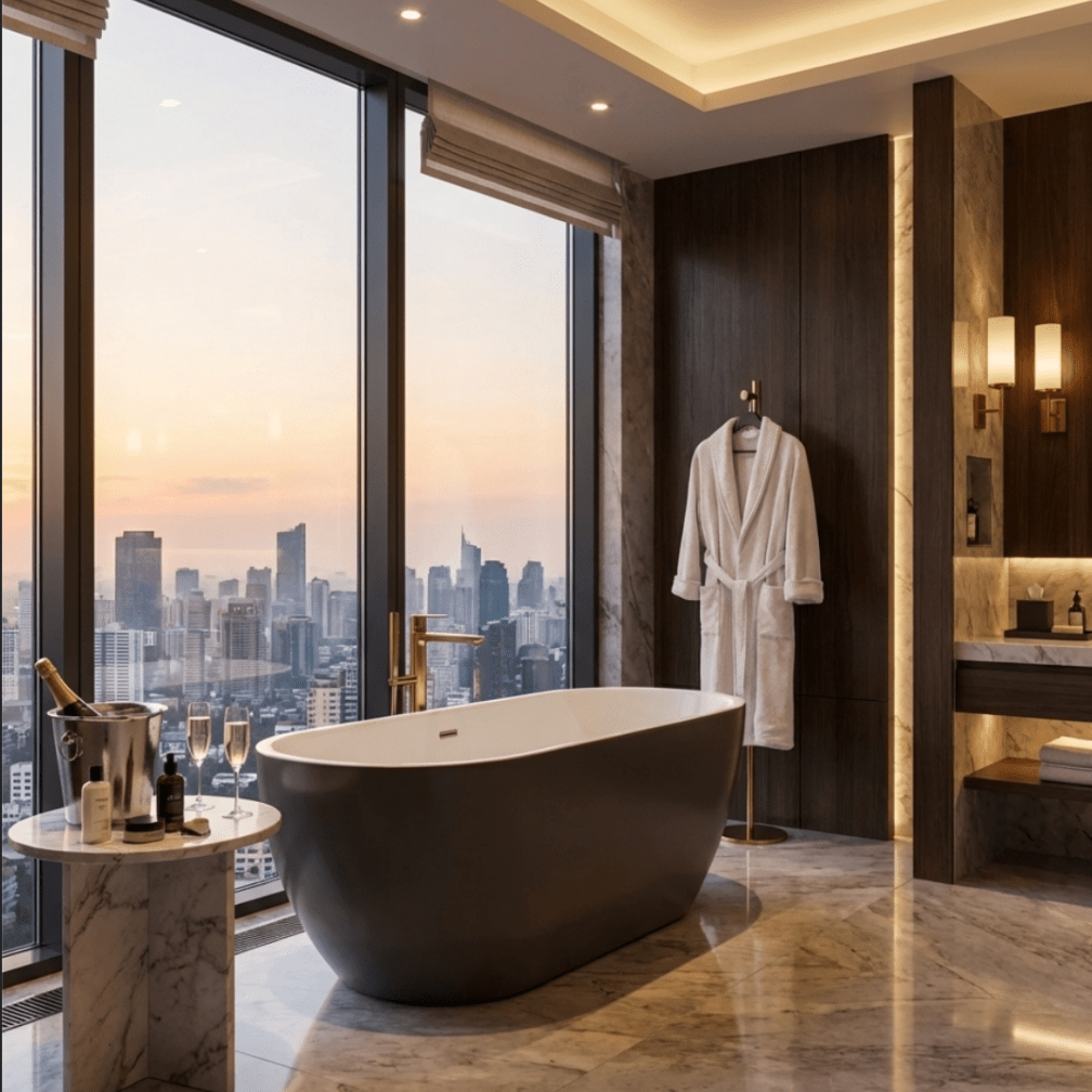 Charlotte Edwards Belgravia Double Ended Oval Freestanding Bathtub in Matt Black