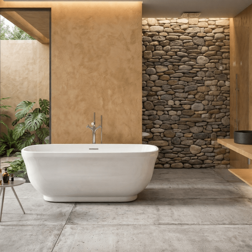 Charlotte Edwards Cyllene Oval Freestanding Bathtub in Gloss White