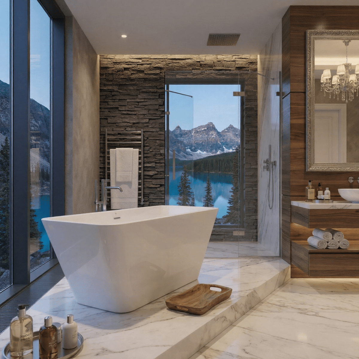 Charlotte Edwards Eris Rectangular Freestanding Bathtub in Gloss White