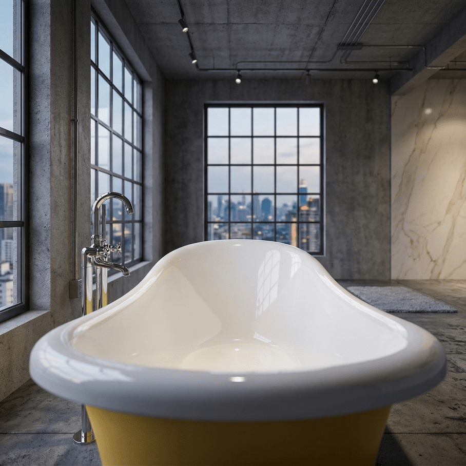 Charlotte Edwards Ersa Oval Freestanding Bathtub in Gloss White