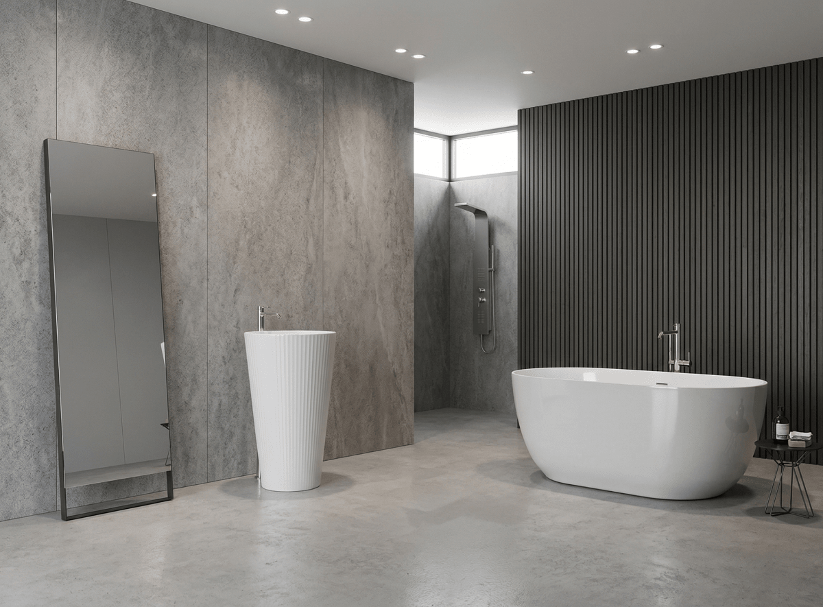 Charlotte Edwards Mayfair Oval Freestanding Bathtub in Gloss Black