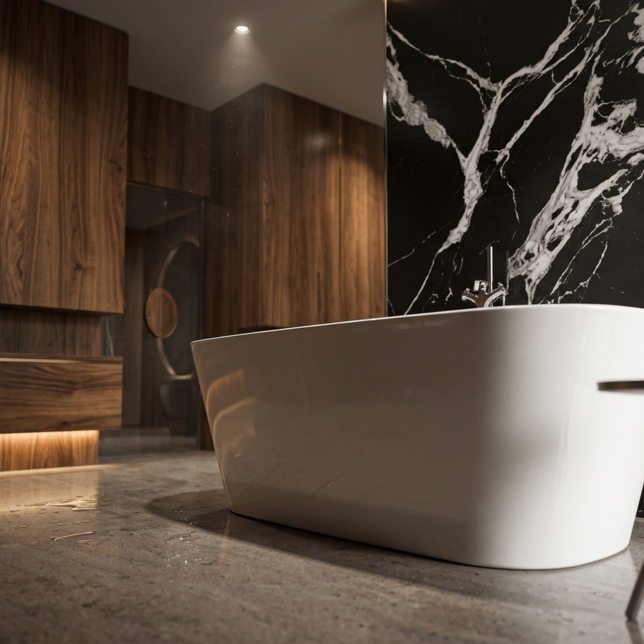 Charlotte Edwards Mimas Oval Freestanding Bathtub in Gloss White