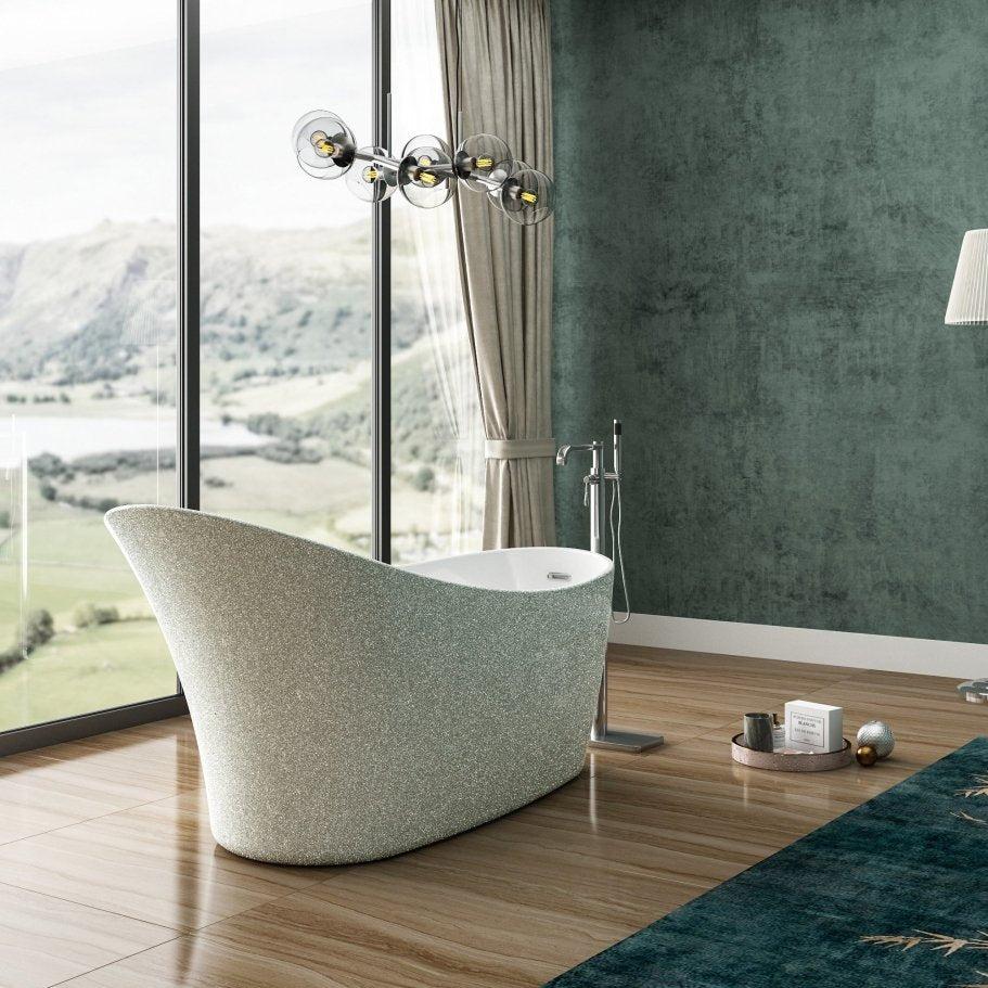 Charlotte Edwards Portobello Oval Freestanding Bathtub in Gloss White