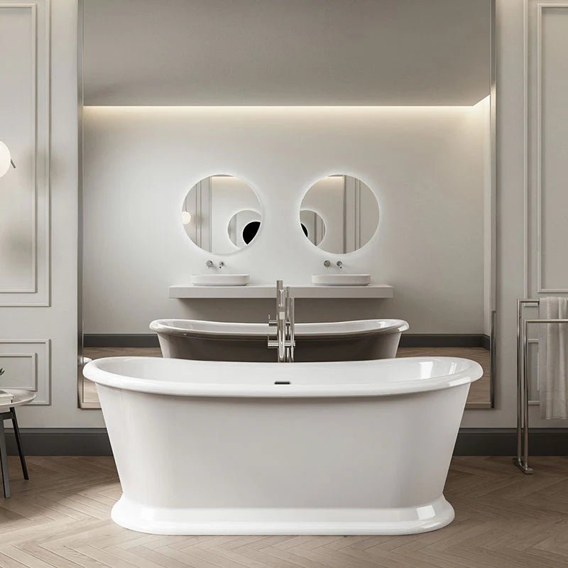 Charlotte Edwards Rosemary Oval Freestanding Bathtub in Matt Black