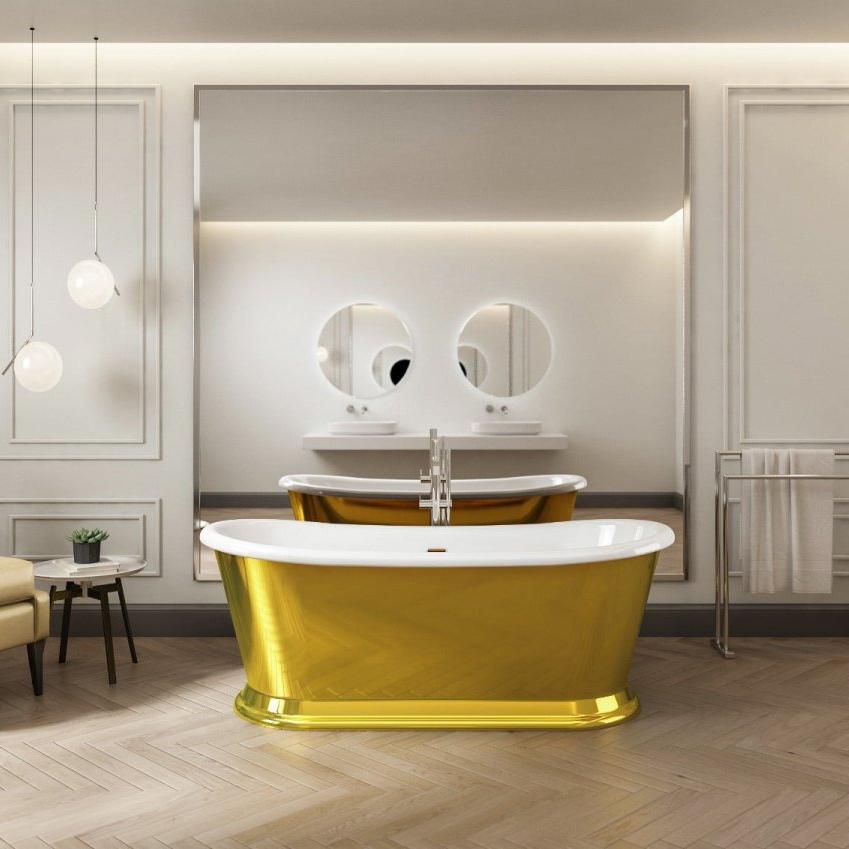 Charlotte Edwards Rosemary Oval Freestanding Bathtub in Matt Black