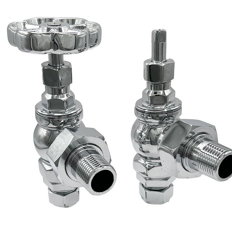 Carron Daisy Wheel 15mm Inlet Manual Radiator Valve - valves - Ice Cold Spice | Chrome 15mm