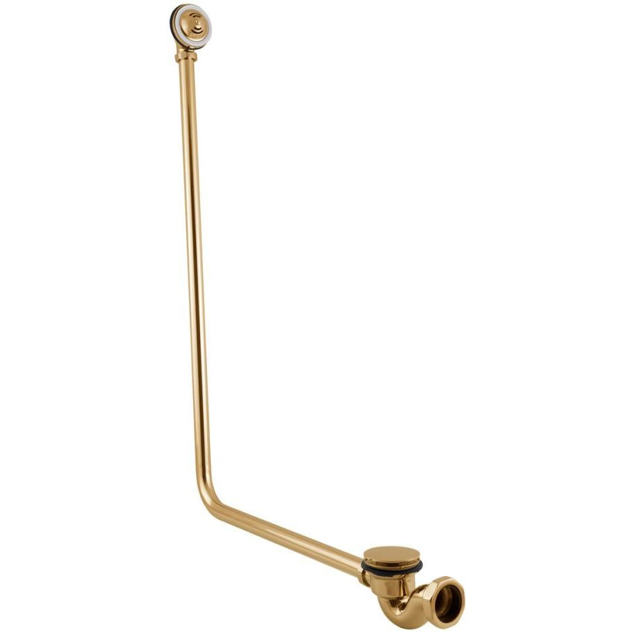 Hurlingham Click Clack Bath Waste With Overflow - Ice Cold Spice | Brass H900 x W52 x D580