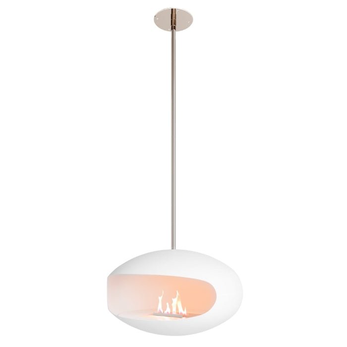 Cocoon Fires Aeris Ceiling-Mounted Bioethanol Fireplace in 182.5H x 60W x 60D cm