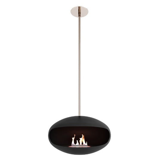 Cocoon Fires Aeris Ceiling-Mounted Bioethanol Fireplace in 182.5H x 60W x 60D cm