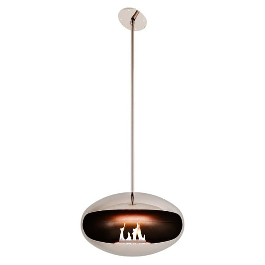 Cocoon Fires Aeris Ceiling-Mounted Bioethanol Fireplace in 182.5H x 60W x 60D cm
