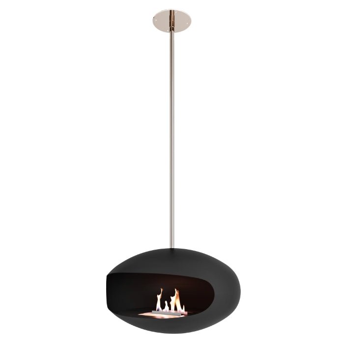 Cocoon Fires Aeris Ceiling-Mounted Bioethanol Fireplace in 182.5H x 60W x 60D cm