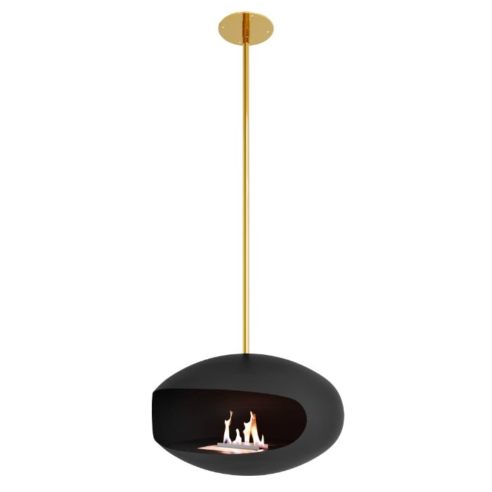 Cocoon Fires Ceiling-Mounted Bioethanol Fireplace in 238H x 60W x 60D cm