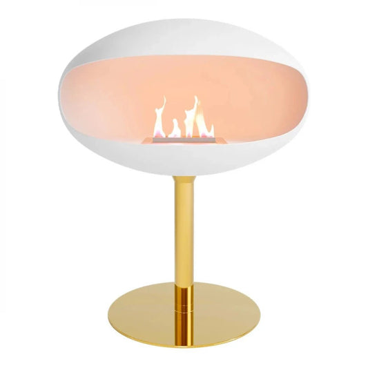 Cocoon Fires Cocoon Freestanding Bioethanol Fireplace on Pedestal in 74H x 60W x 60D cm