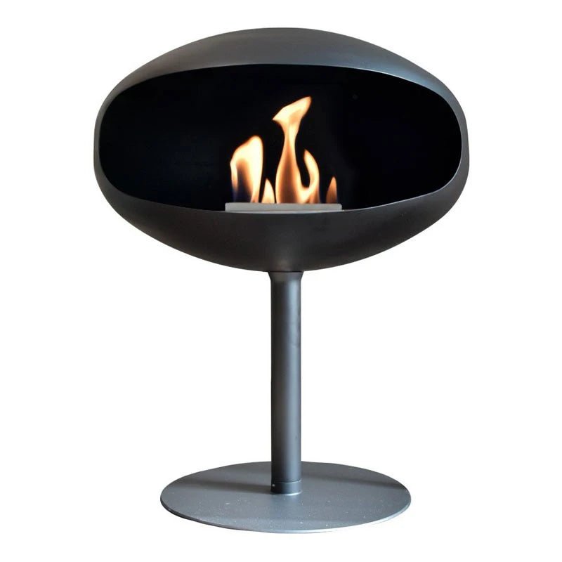 Cocoon Fires Cocoon Freestanding Bioethanol Fireplace on Pedestal in 74H x 60W x 60D cm