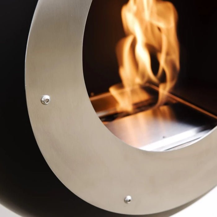 Cocoon Fires Cocoon Vellum Wall Mounted Bioethanol Fireplace in 60H x 60W x 35D cm