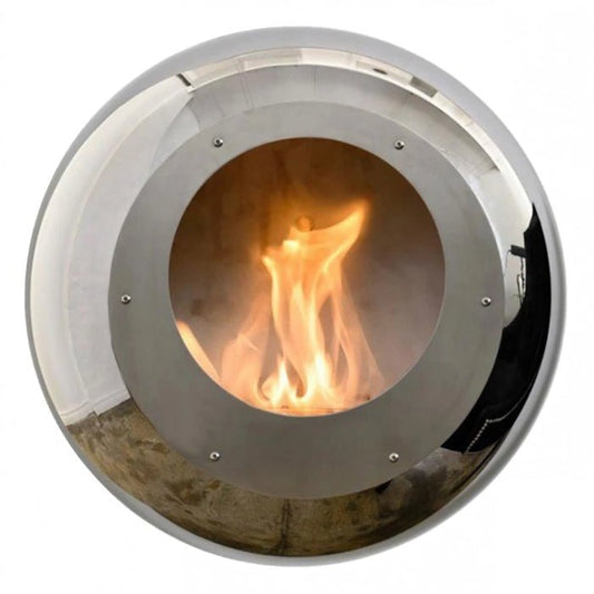 Cocoon Fires Cocoon Vellum Wall Mounted Bioethanol Fireplace in 60H x 60W x 35D cm
