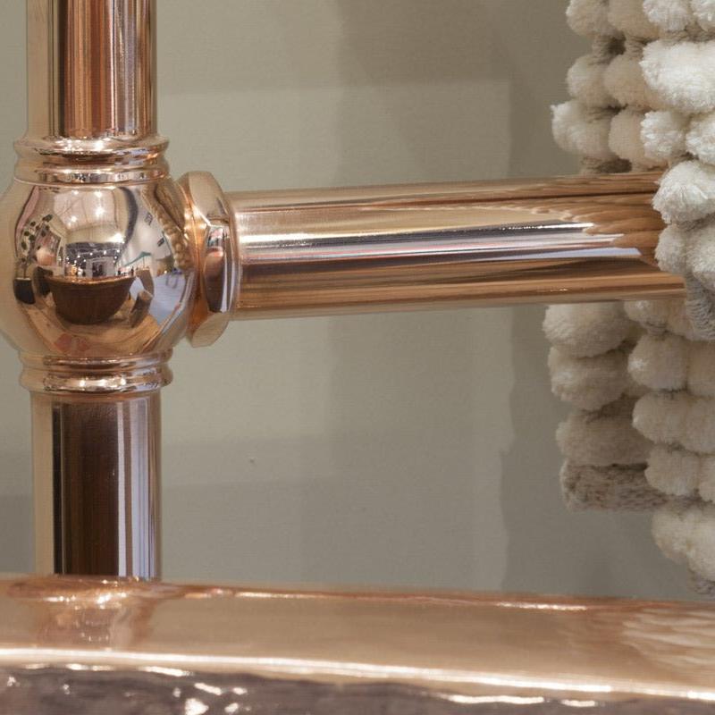 Carron Colossus Steel Towel Rail - radiator - Ice Cold Spice | Copper H1300 x W650
