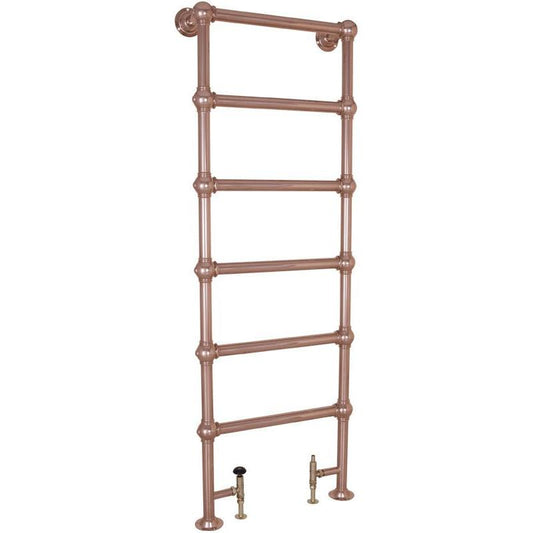 Carron Colossus 6 Bar Steel Towel Rail - radiator - Ice Cold Spice | Copper H1800 x W650