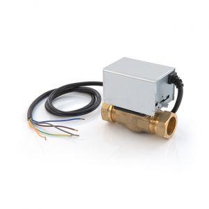 Cool Energy Motorised Zone Valve - 2 Port 28mm in Silver & Brass