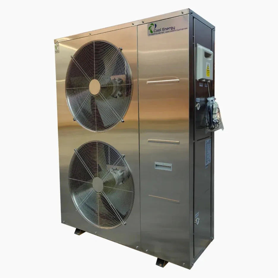 Cool Energy Pro Inverter Air Source Heat Pump CE - iH40+3PH 9.0kW - 40kW in Stainless Steel