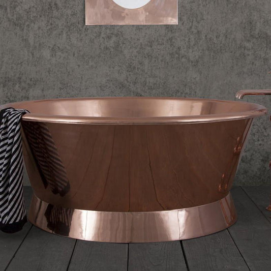 Hurlingham Baignoire Copper Freestanding Bath - baths - Ice Cold Spice | Copper L1500 x W615 x H1500