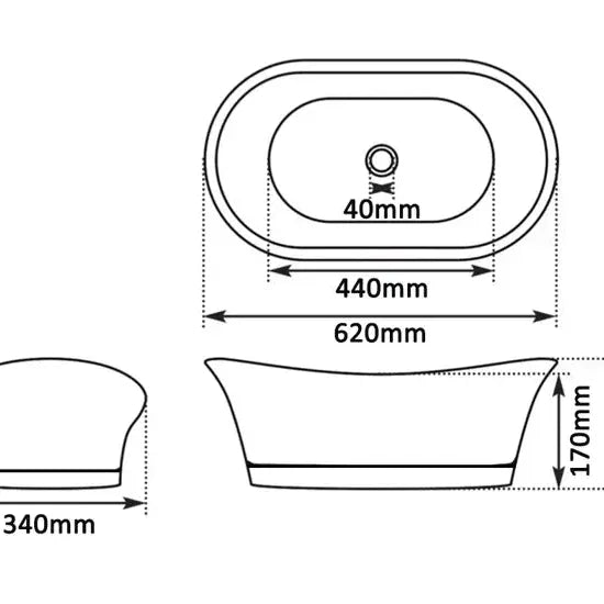 Hurlingham Copper Bateau Basin With Roll Top - Ice Cold Spice | Copper H215 x W620 x D340