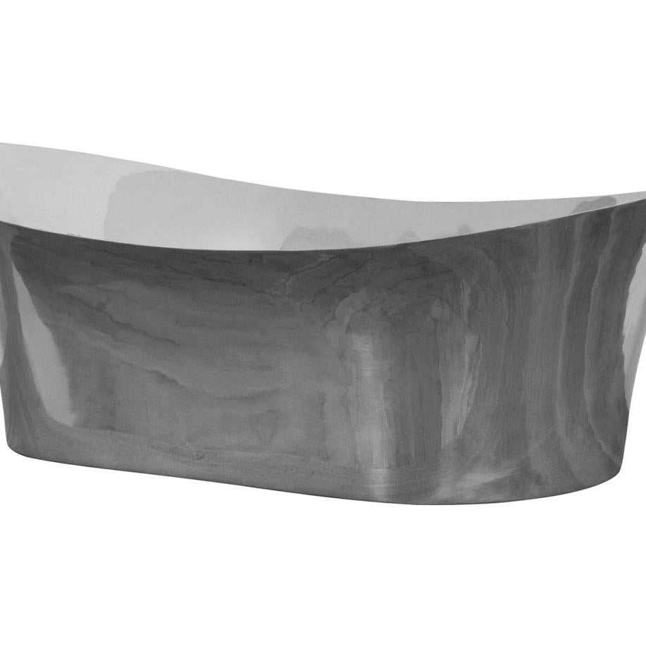 Hurlingham Copper Bateau Basin With Nickel Interior - Ice Cold Spice | Nickel Interior Nickel H215 x W620 x D365