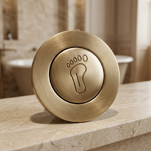 Coppersmith Creations Brass Popup Waste for Bathtubs in Brass
