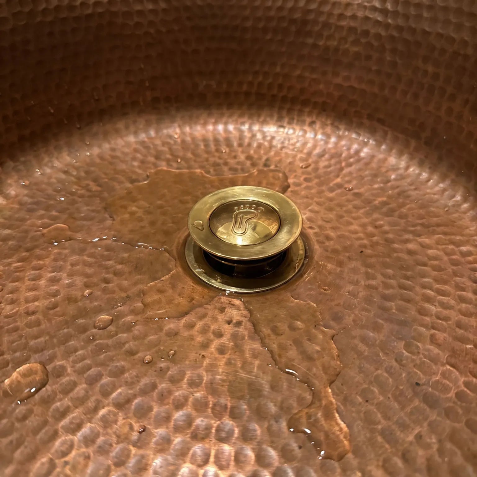 Coppersmith Creations Brass Popup Waste for Bathtubs in Copper