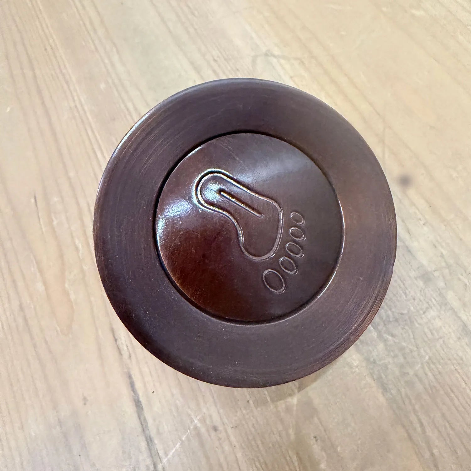 Coppersmith Creations Brass Popup Waste for Bathtubs in Dark Antique Copper