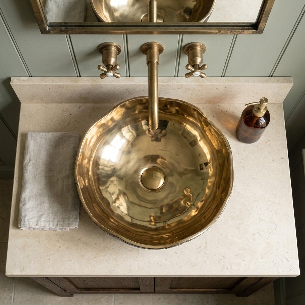 Coppersmith Creations Cast Bronze Sink Antique Finish 419mm in