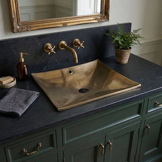 Coppersmith Creations Cast Bronze Sink Antique Finish in