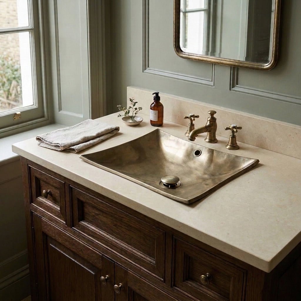 Coppersmith Creations Cast Bronze Sink Antique Finish in
