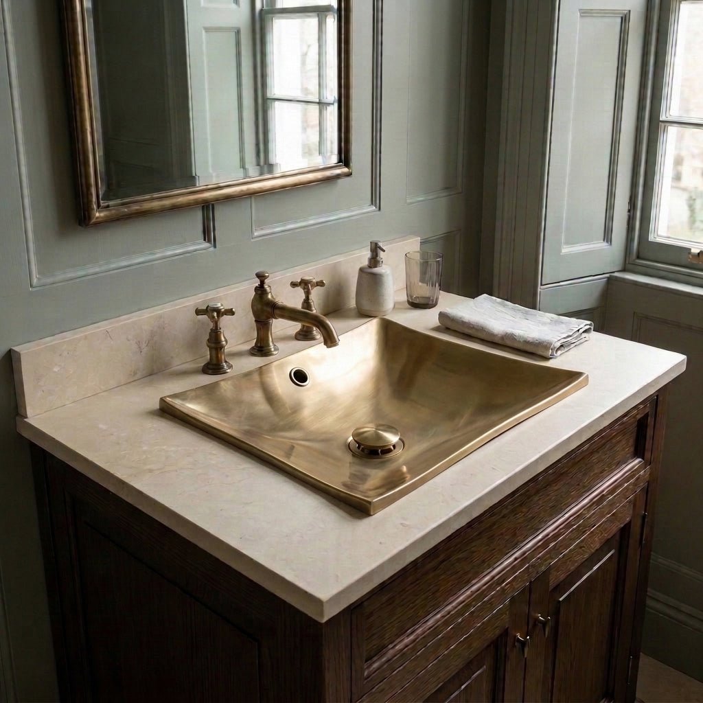Coppersmith Creations Cast Bronze Sink Antique Finish in
