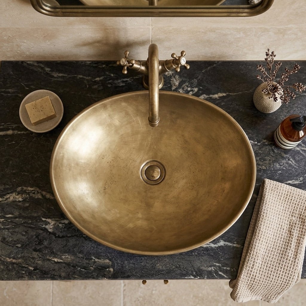 Coppersmith Creations Cast Bronze Sink Basilius in