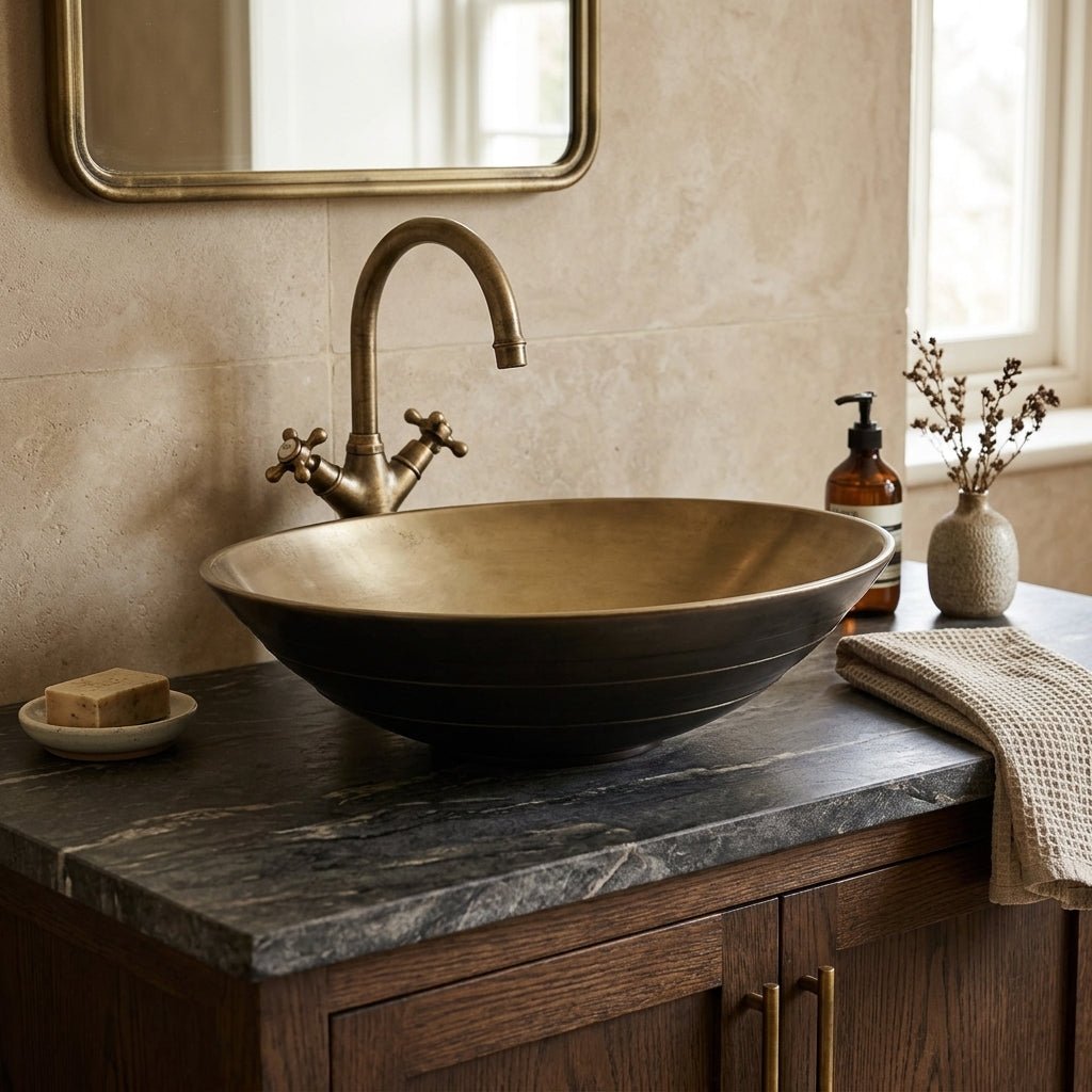 Coppersmith Creations Cast Bronze Sink Basilius in