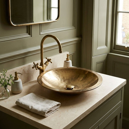 Coppersmith Creations Cast Bronze Sink Round 17x4 in