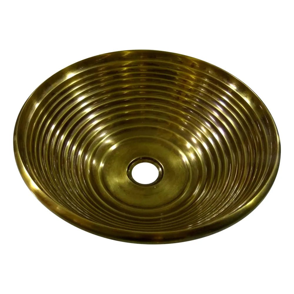 Coppersmith Creations Cast Bronze Sink Round Antique Bronze Finish in