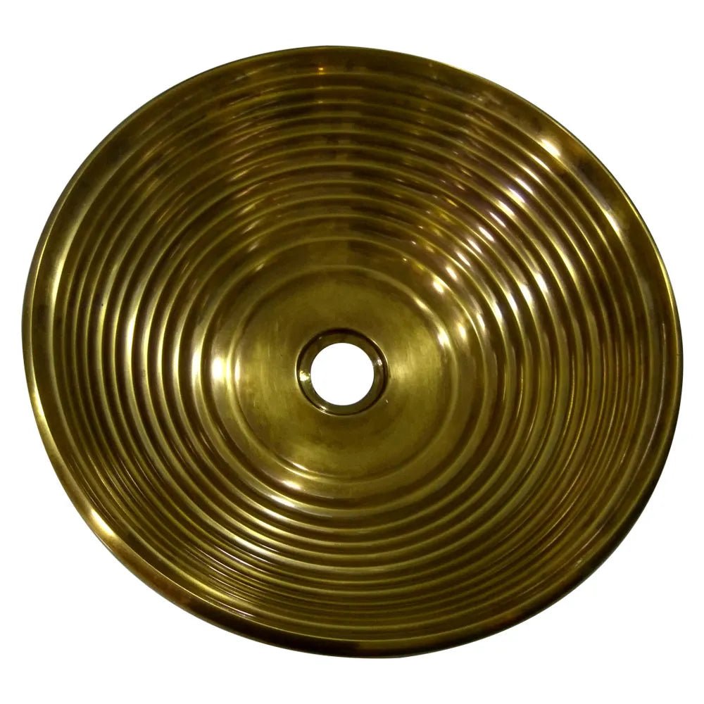Coppersmith Creations Cast Bronze Sink Round Antique Bronze Finish in