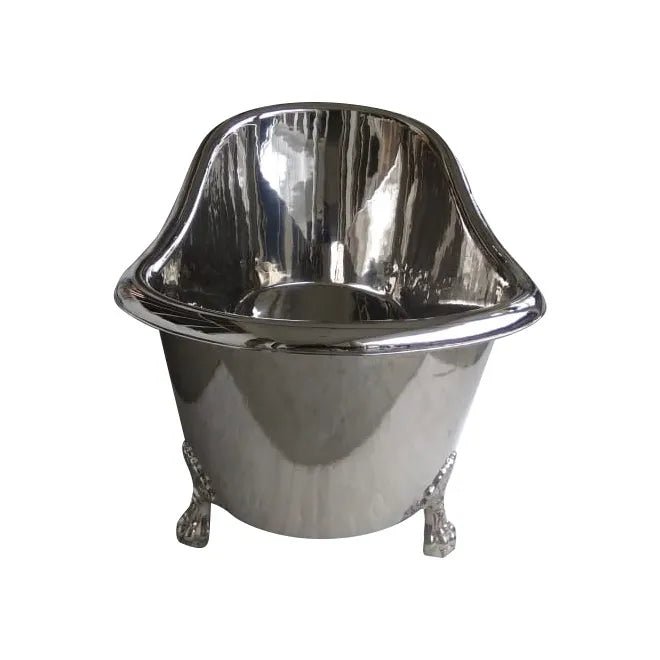 Coppersmith Creations Clawfoot Copper Bathtub Full Nickel Finish in Nickel