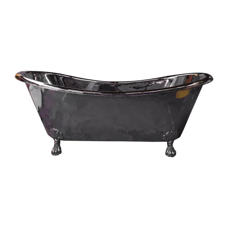 Coppersmith Creations Clawfoot Copper Bathtub Full Nickel Finish in Nickel