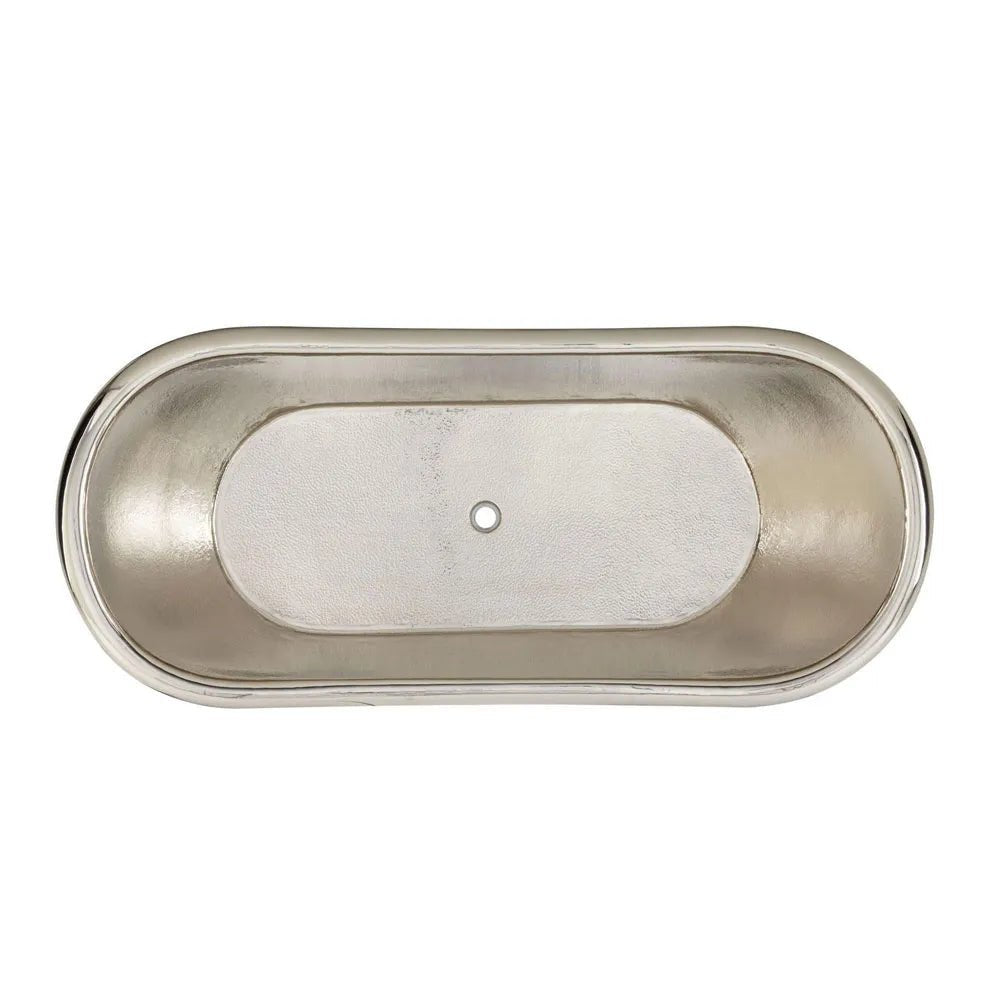 Coppersmith Creations Copper Clawfoot Freestanding Bath Tub Nickel Interior Antique Patina in Antique Copper