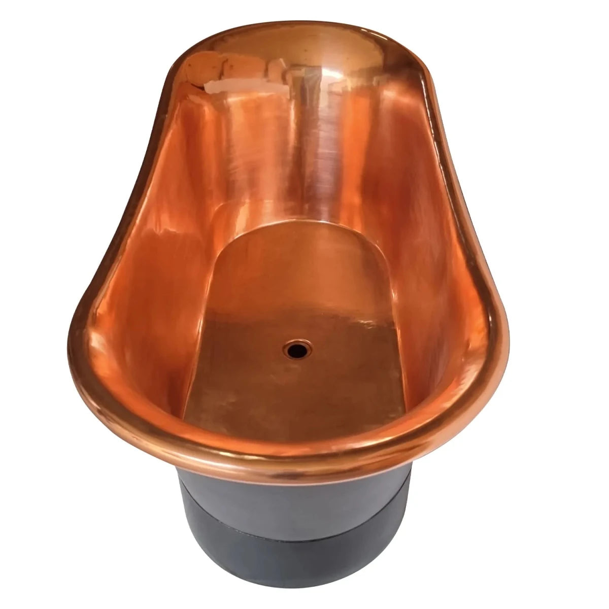 Coppersmith Creations Copper Freestanding Bathtub Straight Base Choice of Colour in Lacquered