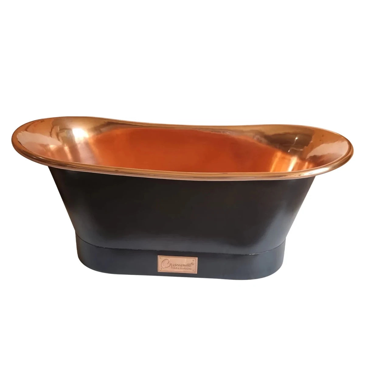 Coppersmith Creations Copper Freestanding Bathtub Straight Base Choice of Colour in Lacquered